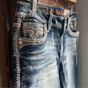 Buckle crimson rock revival dazzled denim jean size 27/32